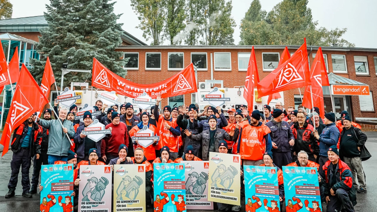 Warnstreik bei Langendorf