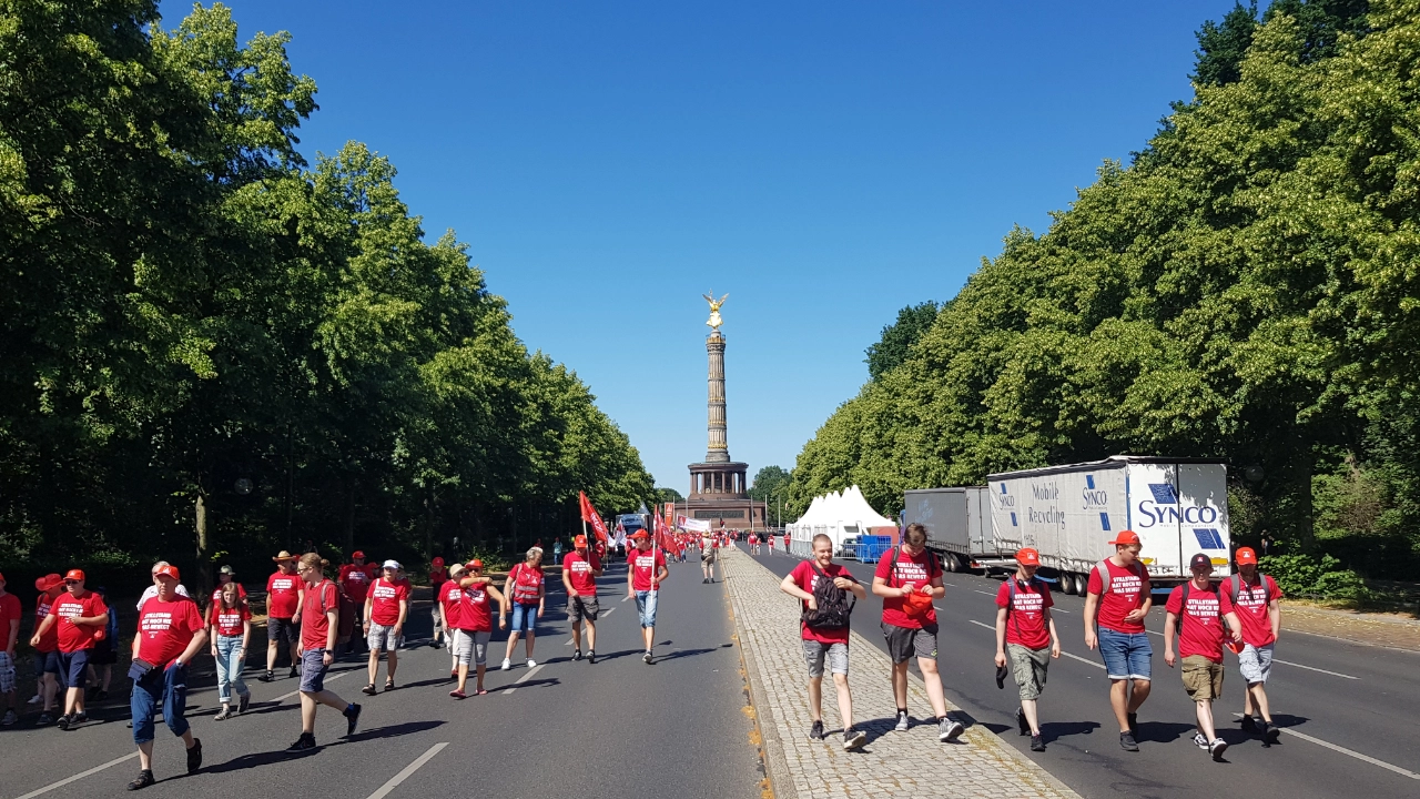 Vorstand, FairWandel, Teilnehmer, Demonstranten, Siegessäule, Berlin